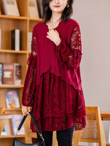 Knitted Lace Dress