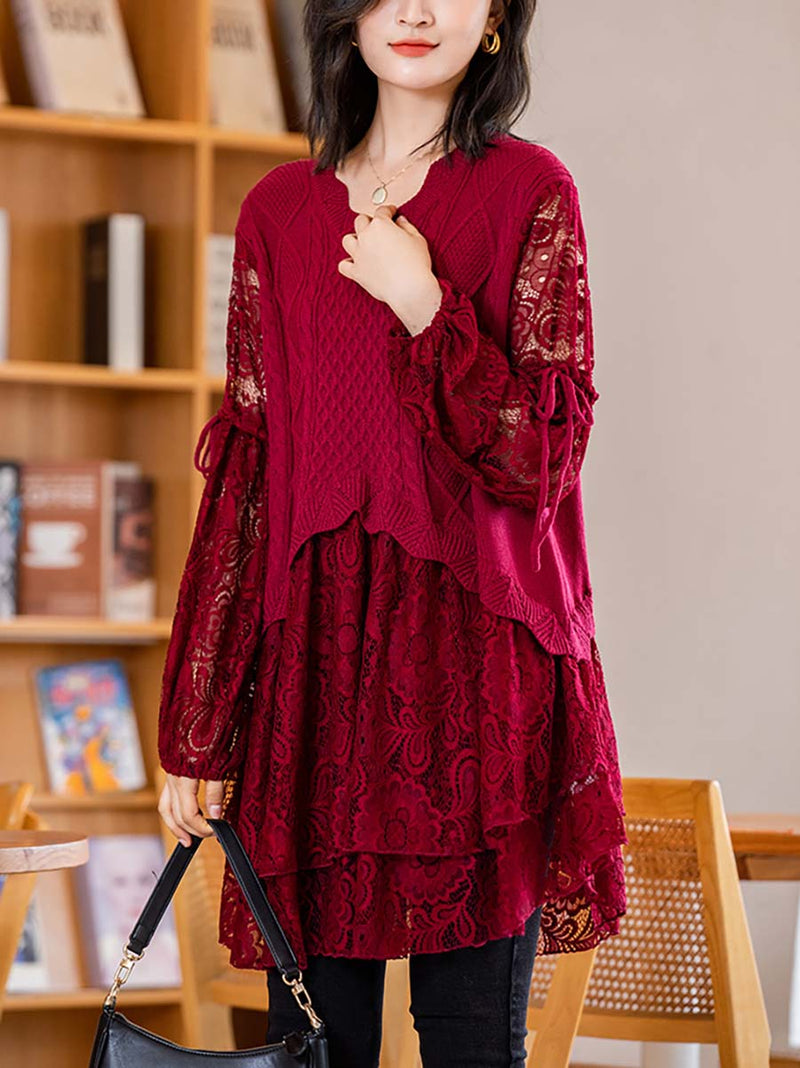 Knitted Lace Dress