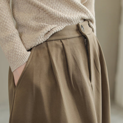 Autumn Woolen Loose Skirt