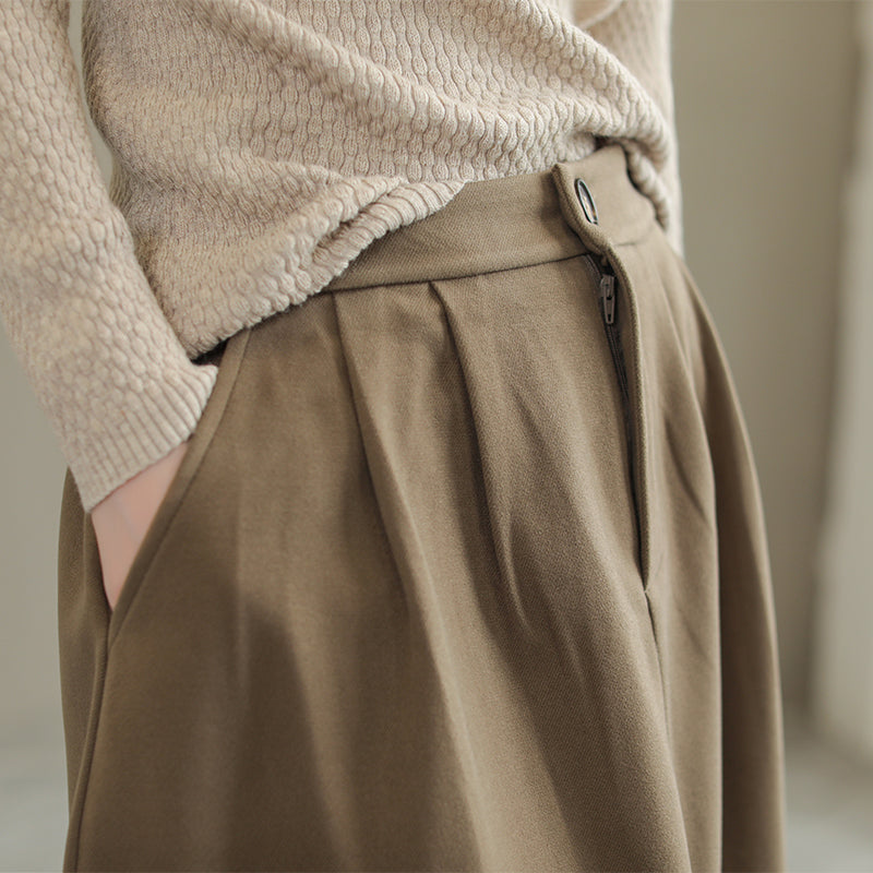 Autumn Woolen Loose Skirt
