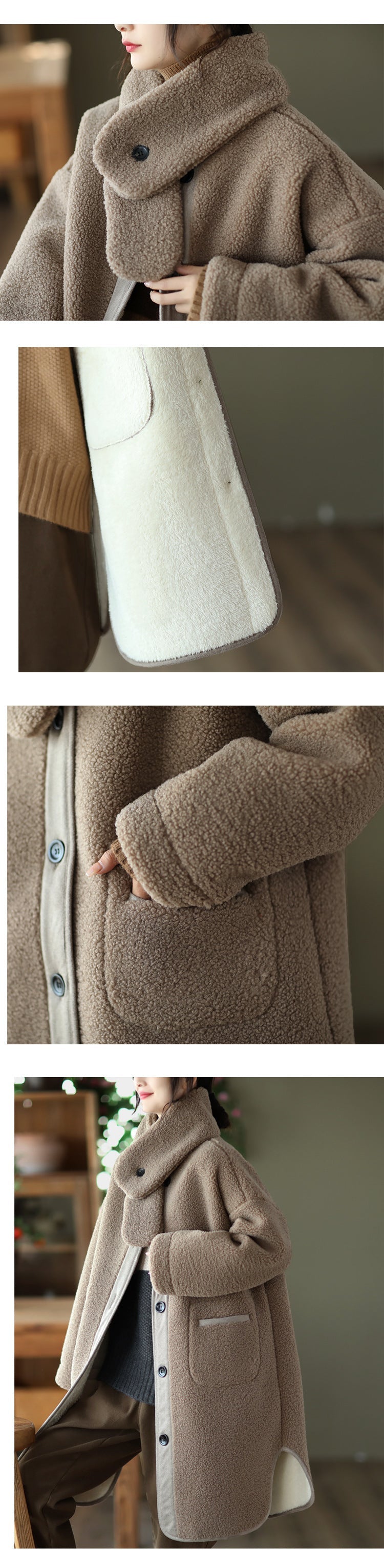 Mid-length Sherpa Thermal Jacket