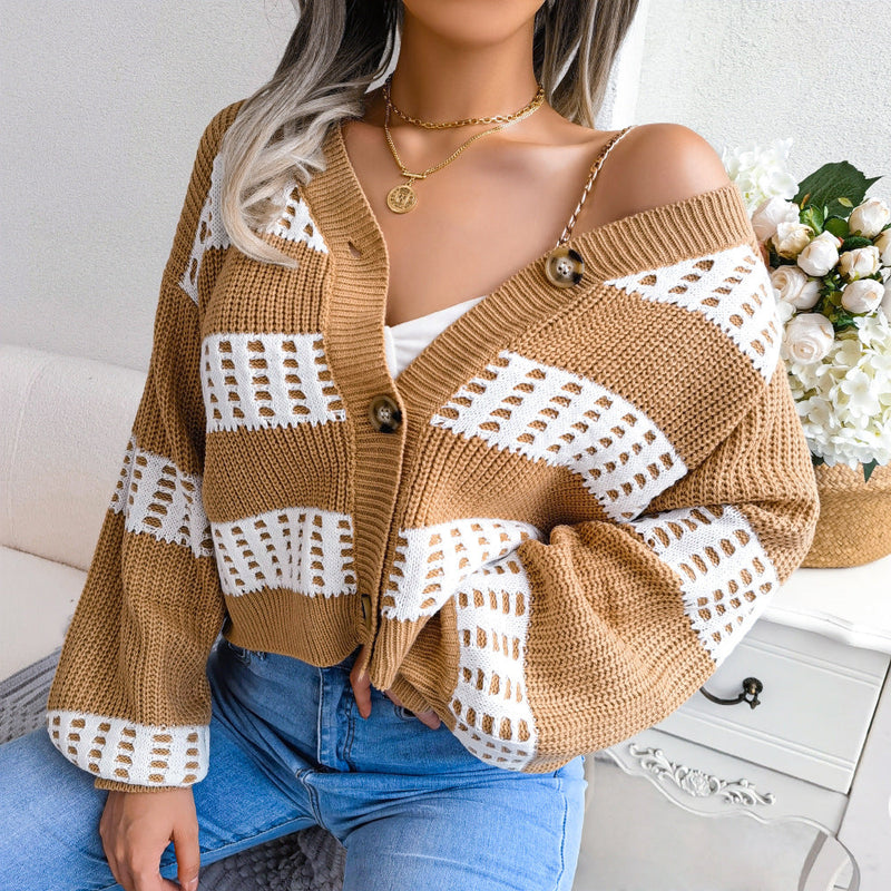 Put It All Together Striped Cardigan