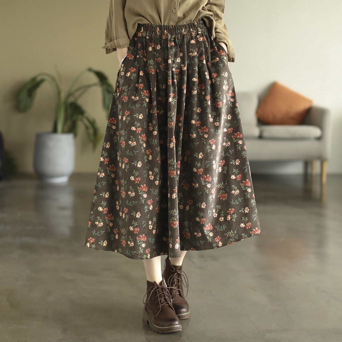 Corduroy Skirt
