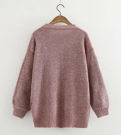Flowers Long Sleeve Sweater 044