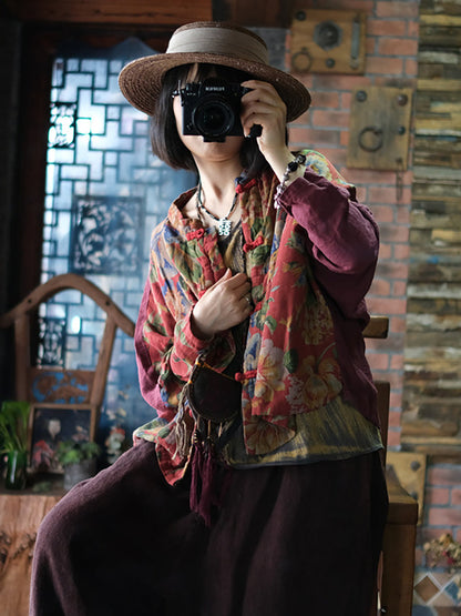 Colorblock Loose Shirt