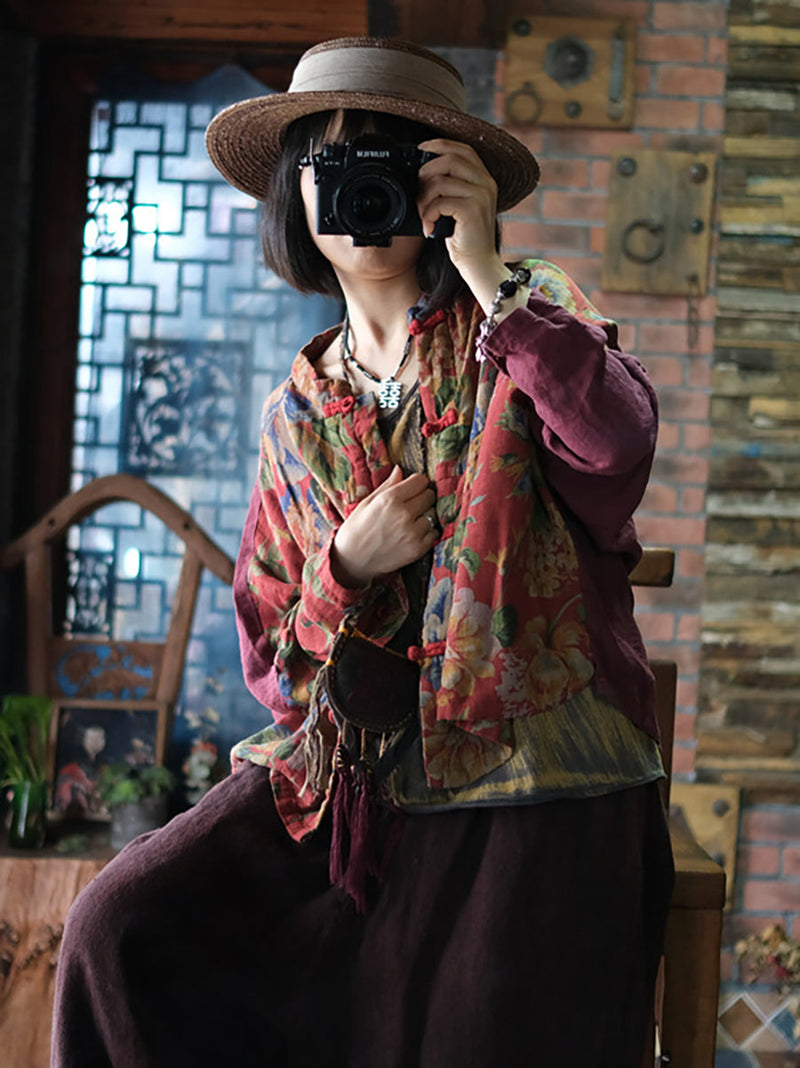 Colorblock Loose Shirt