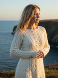 Women's Celtic Knot Long Sleeve Sweater Dress artswardrobe
