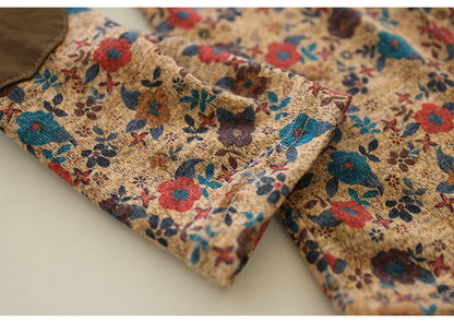 Artistic Print Knitted T-shirt