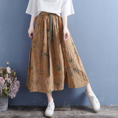 Cozy Cotton Linen Skirt