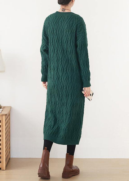 Knitwear Fall Green Wild Sweater Coat