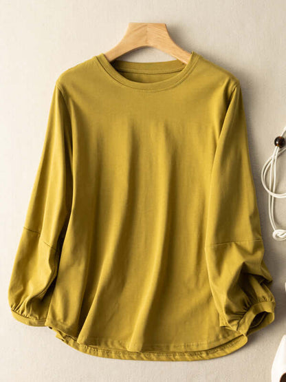 100% Natural Material Loose Bottoming Shirt