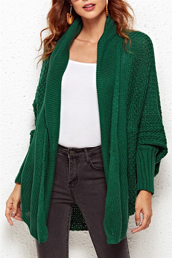 Colbie Dolman Cardigan - Green