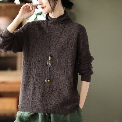 Jacquard Turtleneck Sweater