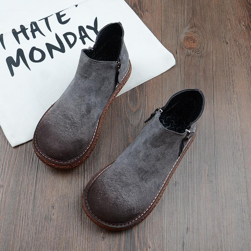 Cozy Autumn Handmade Comfort Short Boots