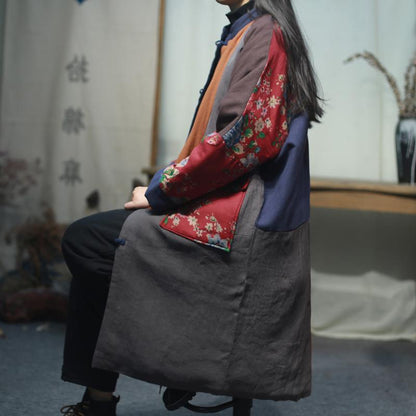 Chinese Style Patchwork Winter Coat