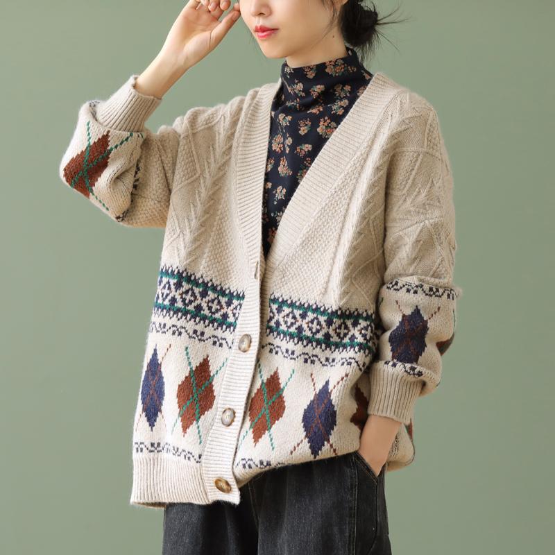 Large Size Loose Literary Long-sleeved Sweater