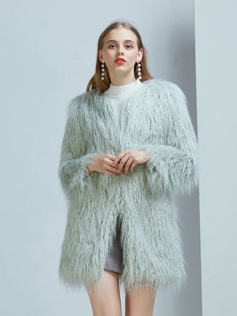 Faux Fur Long Coat Winter Coat