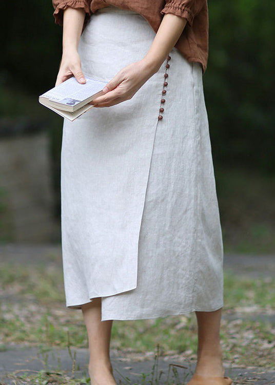 Boutique Black Asymmetrical Design Elastic Waist a Line Skirts Spring