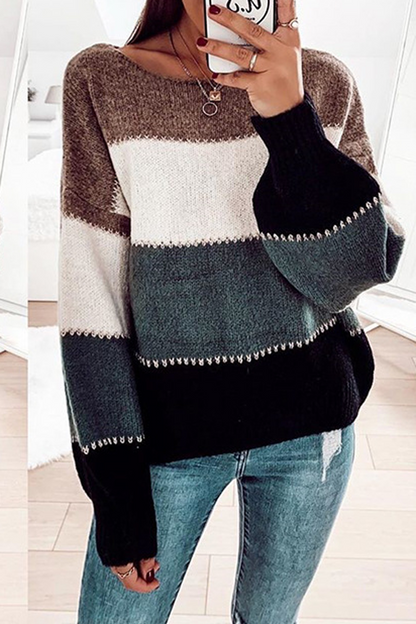 Stripe Round Neck Sweater