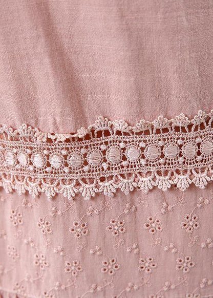 Cotton Clothes for Cotton Short Sleeve A-line Dress