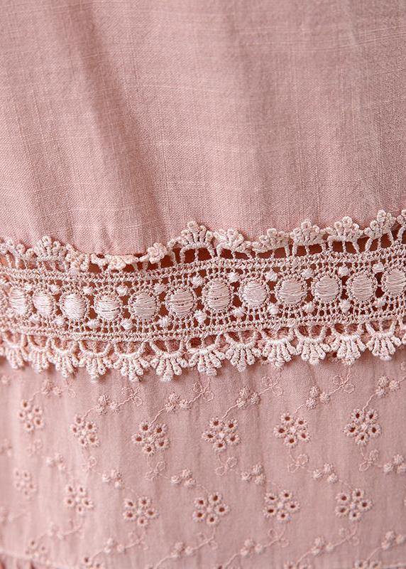 Cotton Clothes for Cotton Short Sleeve A-line Dress