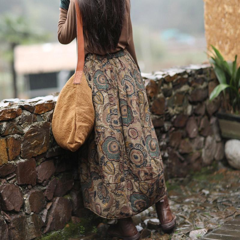 Printed Quilted Skirt