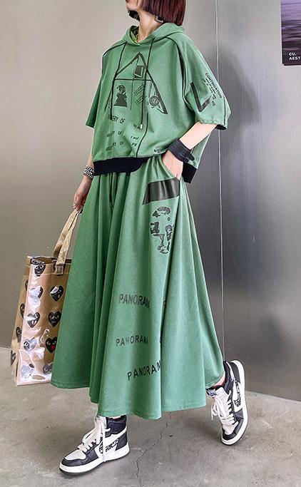 New Color Geometry Spring Explosion Street Guard Two Piece Skirt