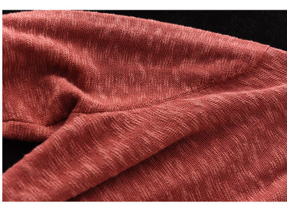 New Literary Retro Color Matching Knitted Top