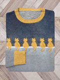 Plush Cat Knit Cozy Sweater elevenforest
