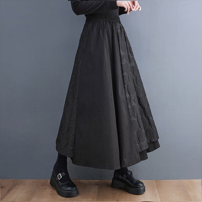 Loose Stitching Design Skirt