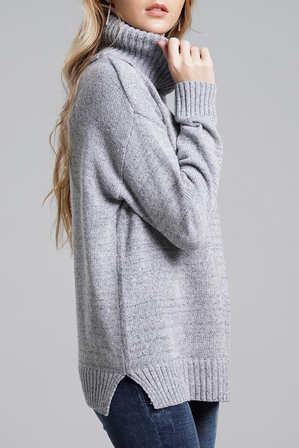 Knit High Neck Loose Sweater