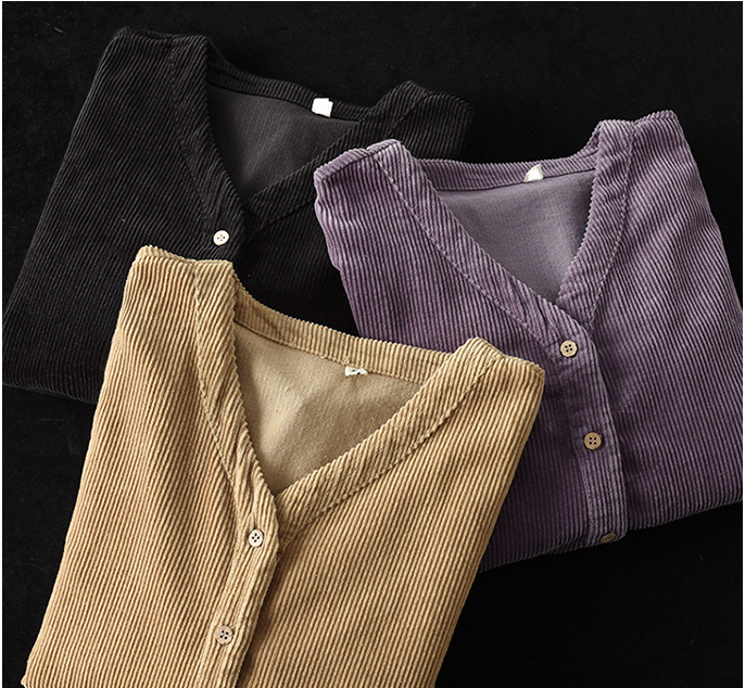 New Style Retro Literary Corduroy Jacket
