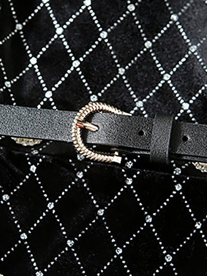 Coats Double Breasted Hot Drill Velvet Coat