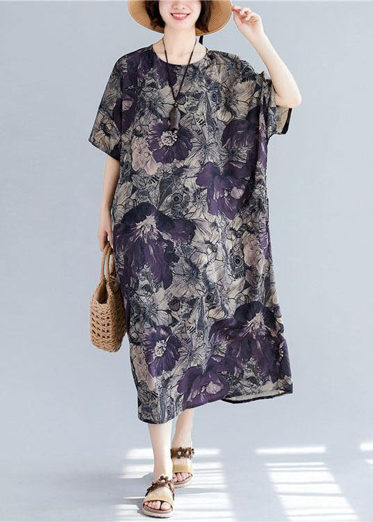 O Neck Pockets Linen Cotton Summer Wardrobes Sleeve Dress