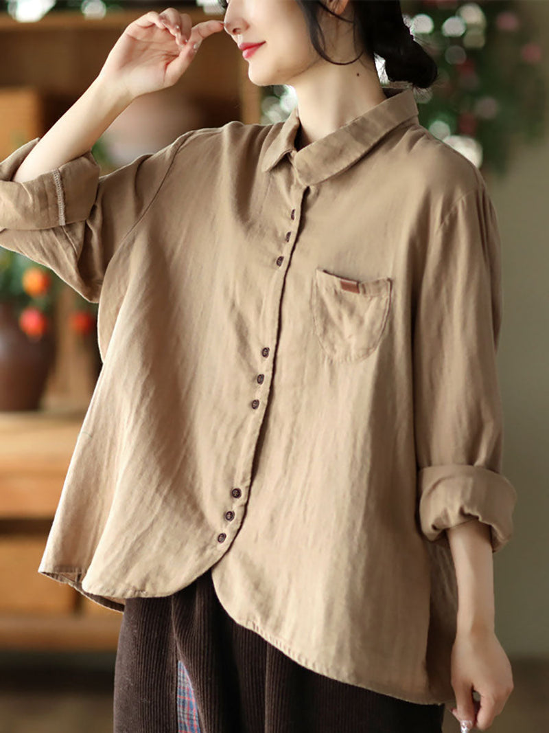 Spring Button Pocket T-shirt