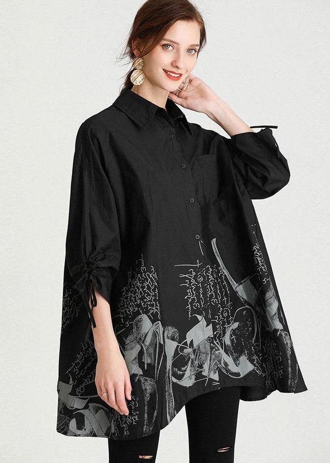 Diy Red Print Asymmetrical Design Pockets Top