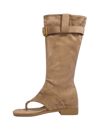 Stylish Comfy Khaki Thong Sandals Boots