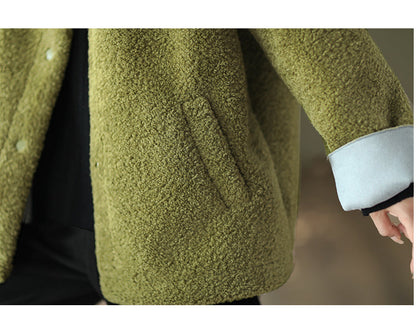 Retro Soft Lamb Wool Coat