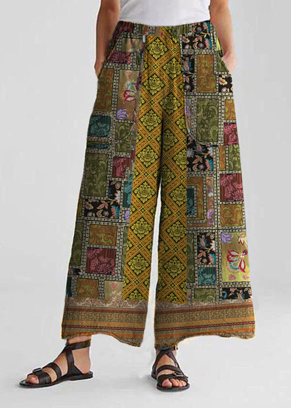 Cotton Linen Loose Wide Leg Pants