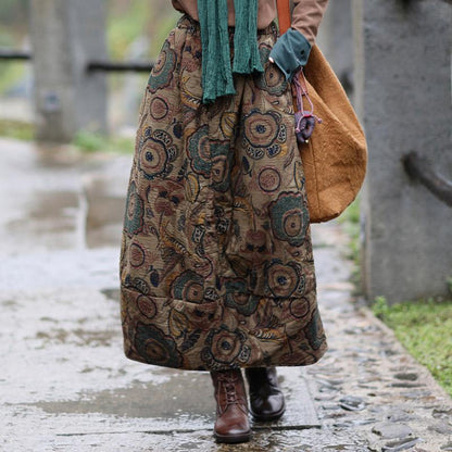 Printed Quilted Skirt