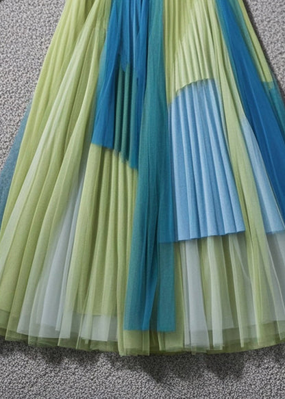 Multicolor Exra Large Hem Tulle Skirts Summer