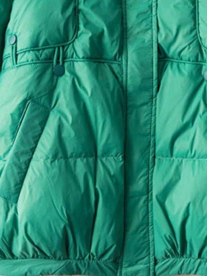 Lightweight and Loose Literary Short Version Down Jacket