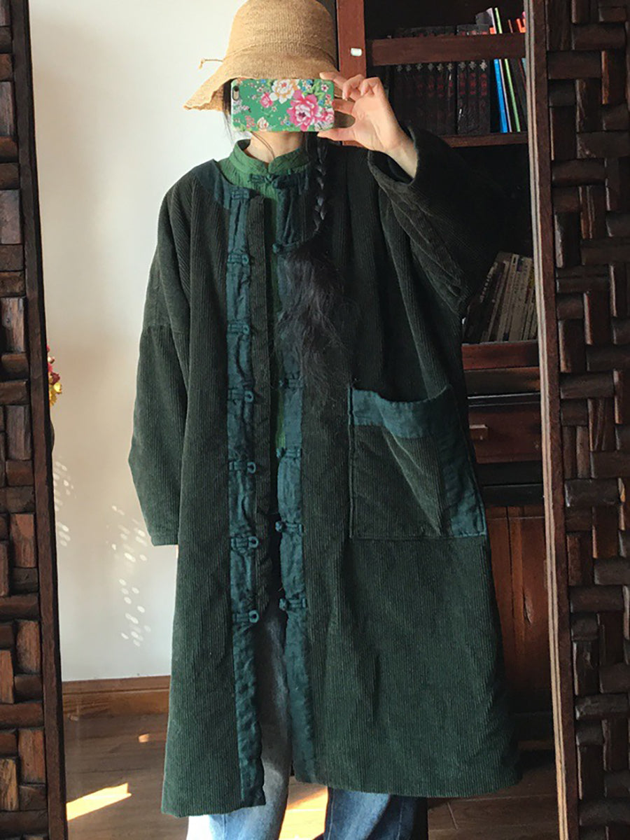 Spliced Mid Length Baggy Padded Coat