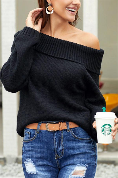 Off Shoulder Sweater