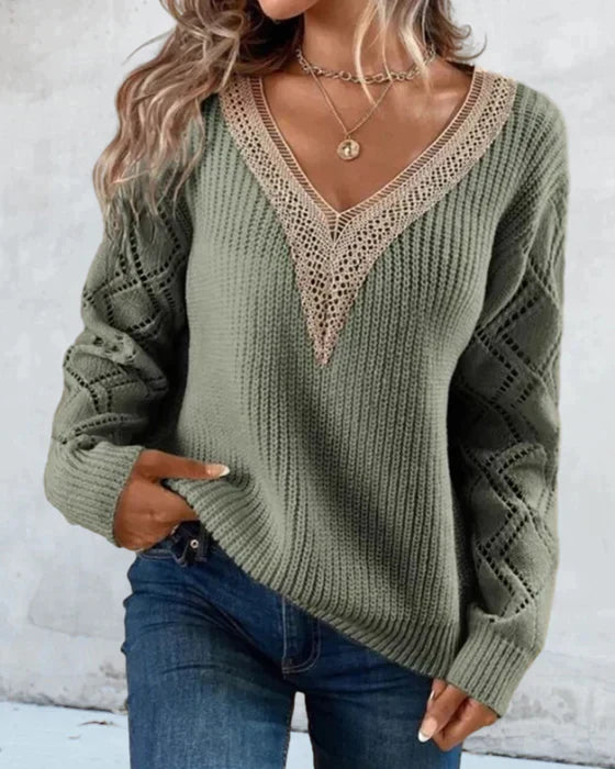 Felicidad® | Elegant V-neck sweater