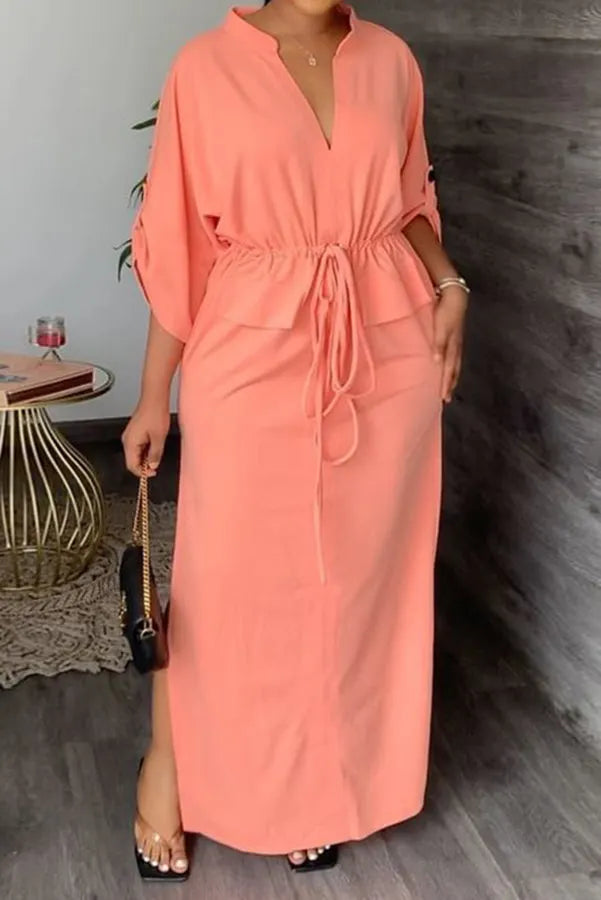 Olivera Elastic Waist Maxi Dress
