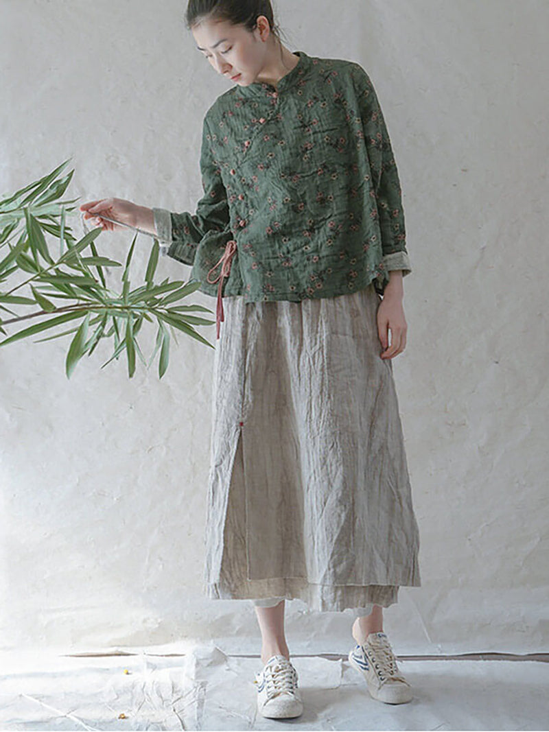 - 100% Cotton Retro Lace-up Sweatshirt