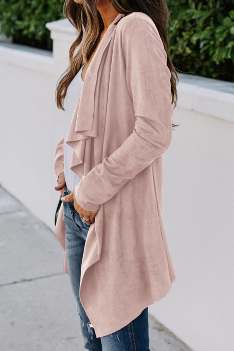 Patchwork Cardigan Collar Outerwear