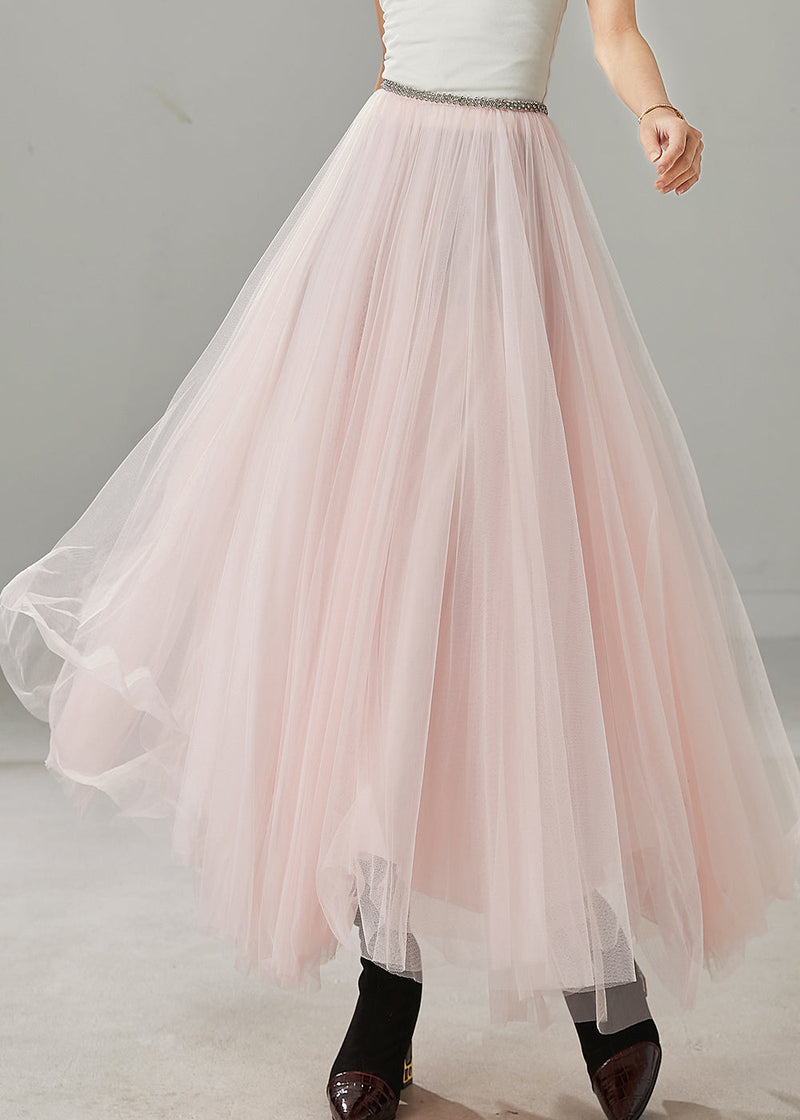 Pink Exra Large Hem Tulle Holiday Skirt Spring