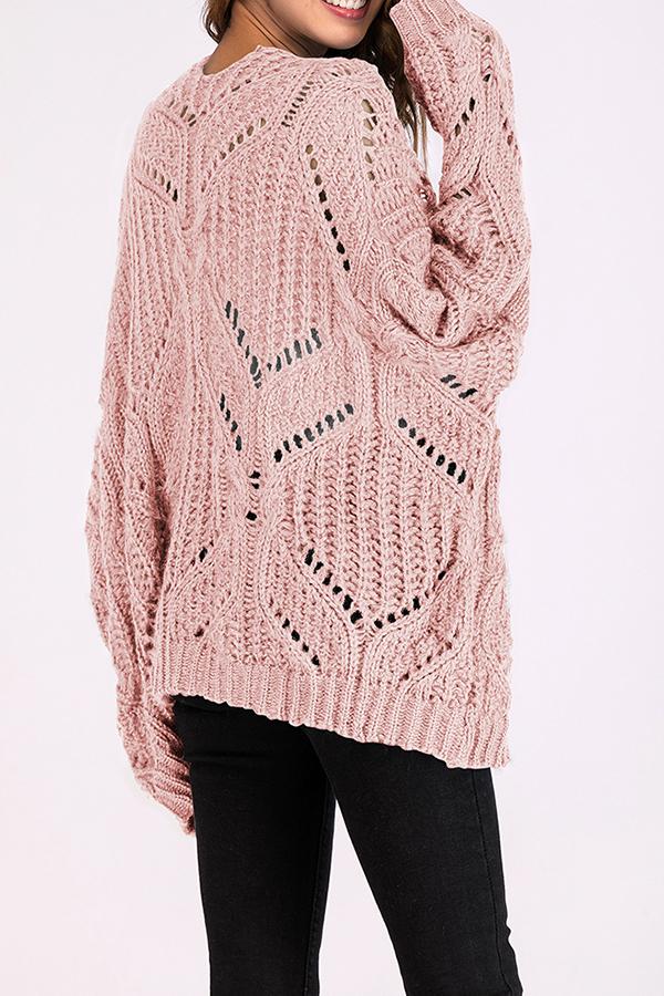 Color V Neck Sweater